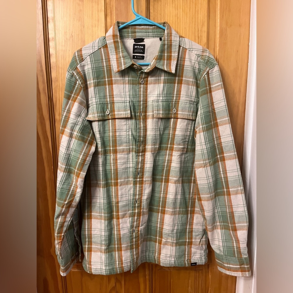 Men’s Prana Waffle Knit Lined Flannel size M